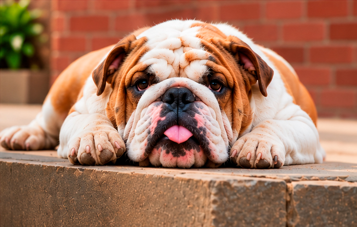 Fêmea da raça Bulldog Inglês do Canil Duas Marias